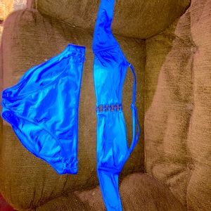 Blue brand new bikini